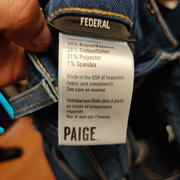 Paige Blue jeans sz 31 - Picture 7 of 9